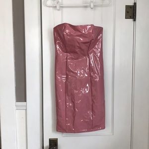 “Latex” Blush Body Con Dress, Fashion Nova-NEW